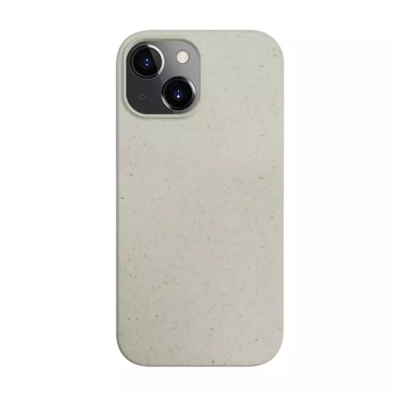 iLike Apple iPhone 13 silikónovo-plastové puzdro Eco Print Design biele