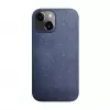 iLike Apple iPhone 13 silikónovo-plastové puzdro Eco Print Design modré