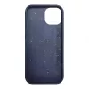 iLike Apple iPhone 13 silikónovo-plastové puzdro Eco Print Design modré