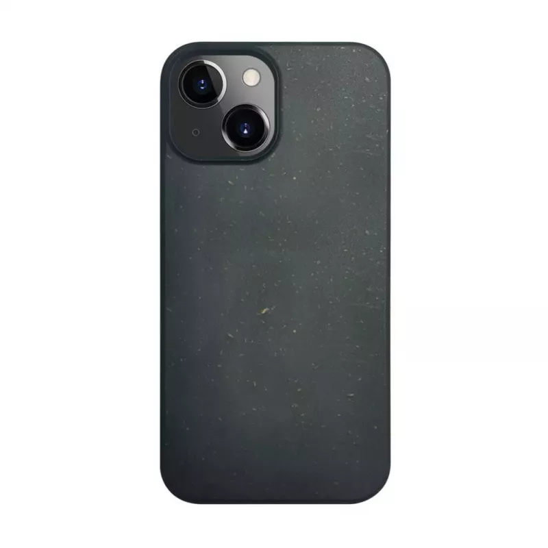 iLike Apple iPhone 14 silikónovo-plastové puzdro Eco Print Design čierne