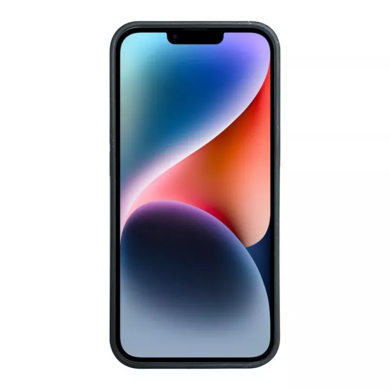 iLike Apple iPhone 14 silikónovo-plastové puzdro Eco Print Design čierne