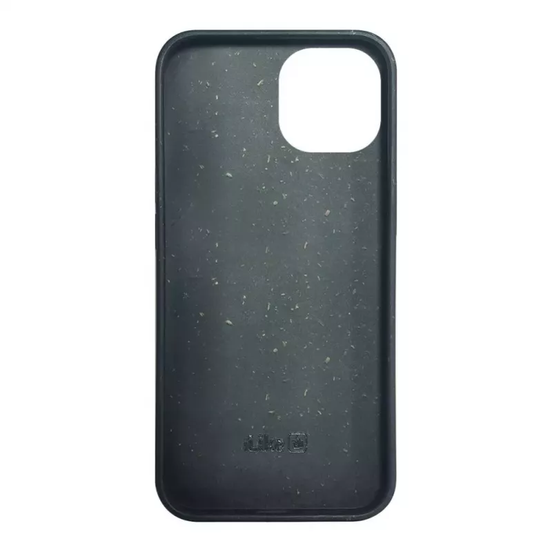 iLike Apple iPhone 14 silikónovo-plastové puzdro Eco Print Design čierne