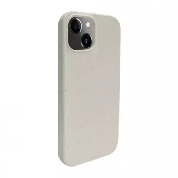 iLike Apple iPhone 14 silikónovo-plastové puzdro Eco Print Design biele