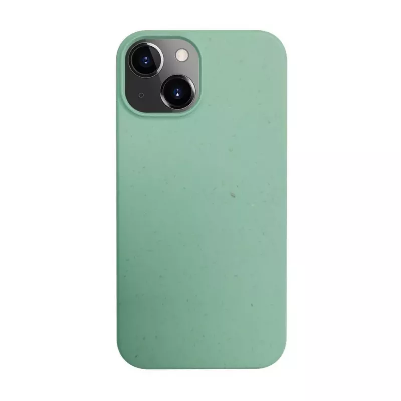 iLike Apple iPhone 14 silikónovo-plastové puzdro Eco Print Design kvet zelené