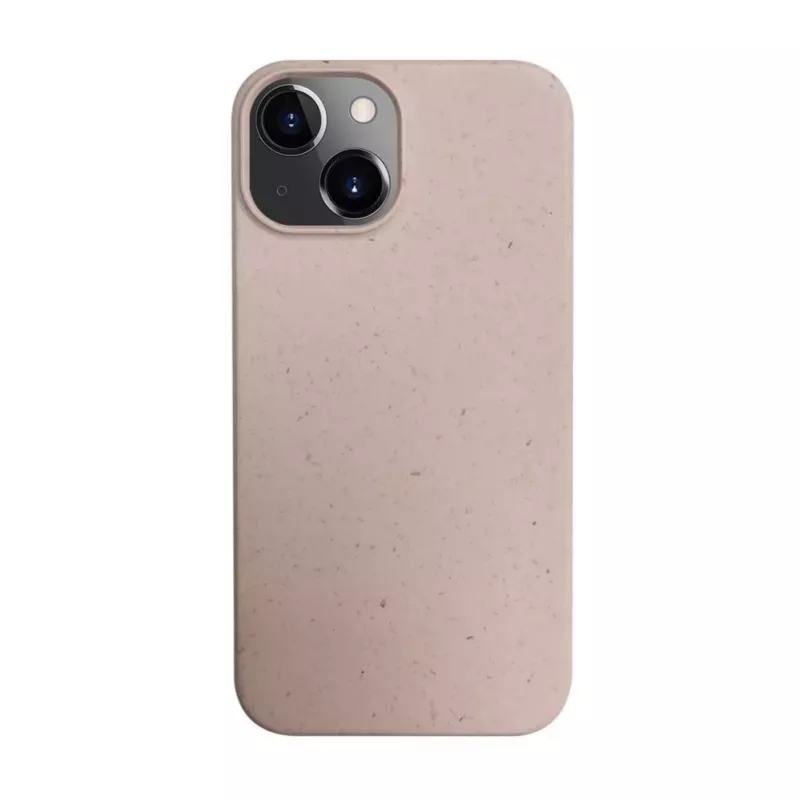iLike Apple iPhone 14 silikónovo-plastové puzdro Eco Print Design béžové