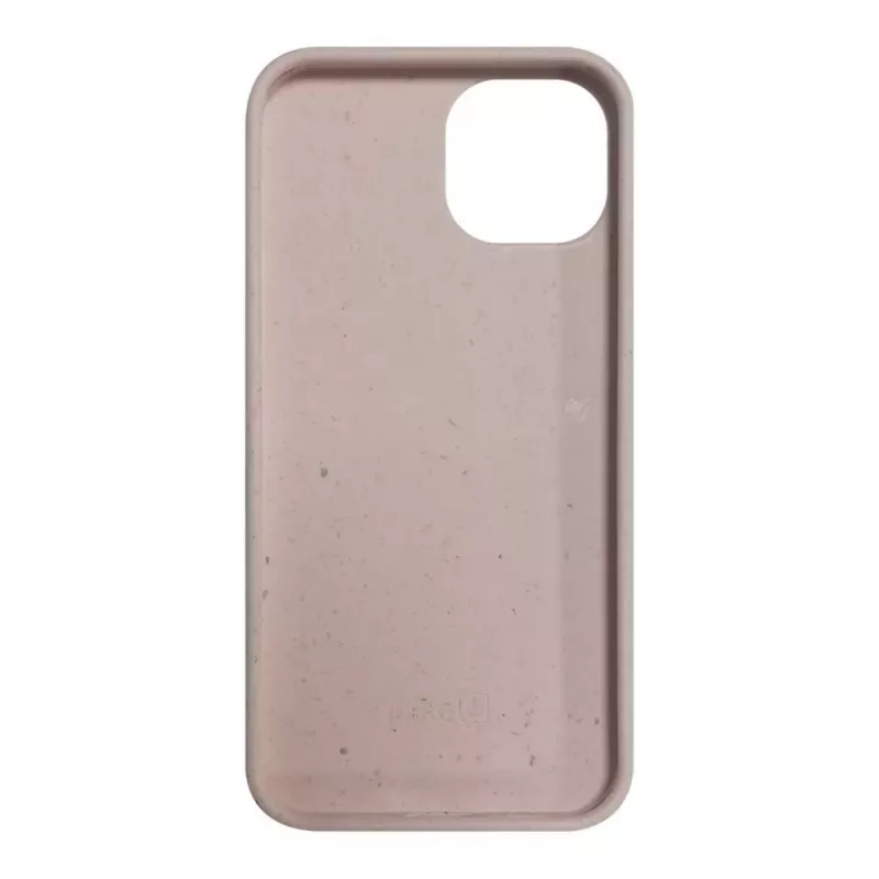 iLike Apple iPhone 14 silikónovo-plastové puzdro Eco Print Design béžové