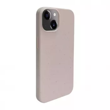 iLike Apple iPhone 14 silikónovo-plastové puzdro Eco Print Design béžové