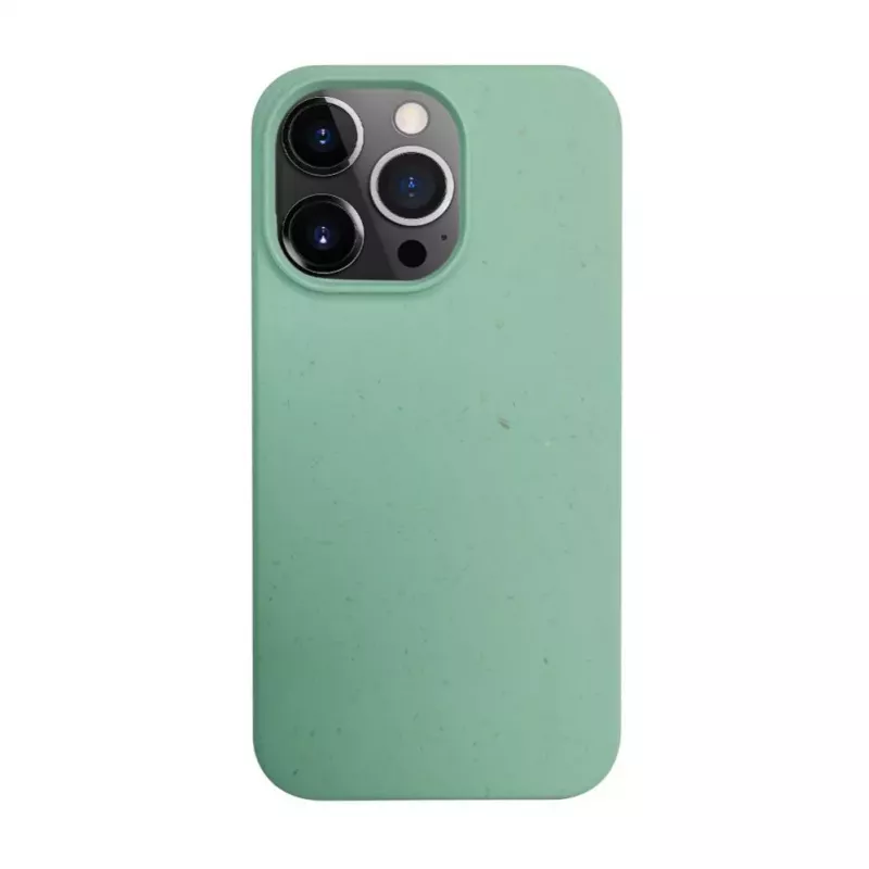 iLike Apple iPhone 14 Pro Max silikónovo-plastové puzdro Eco Print Design kvet zelené