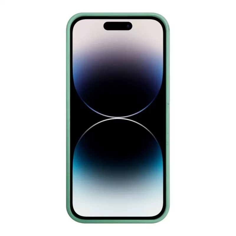 iLike Apple iPhone 14 Pro Max silikónovo-plastové puzdro Eco Print Design kvet zelené