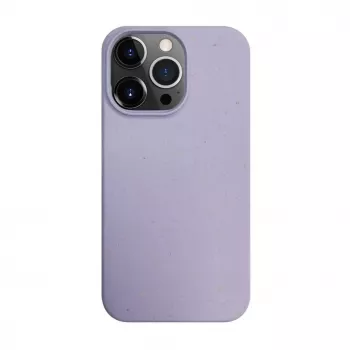 iLike Apple iPhone 14 Pro Max silikónovo-plastové puzdro Eco Print Design kvet fialové