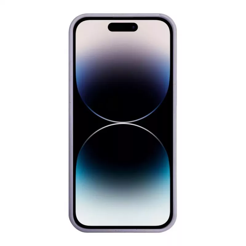 iLike Apple iPhone 14 Pro Max silikónovo-plastové puzdro Eco Print Design kvet fialové