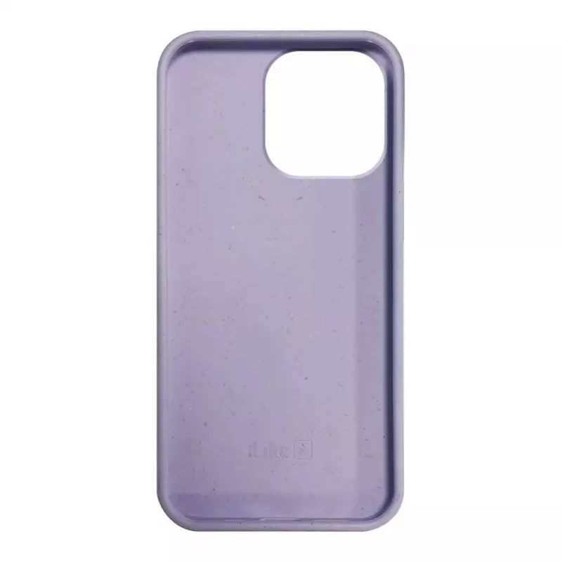 iLike Apple iPhone 14 Pro Max silikónovo-plastové puzdro Eco Print Design kvet fialové