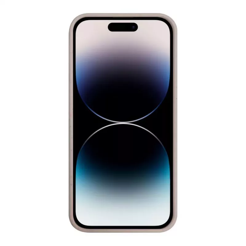 iLike Apple iPhone 14 Pro Max silikónovo-plastové puzdro Eco Print Design béžové