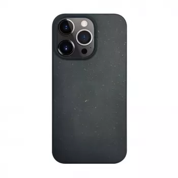 ILIKE Apple iPhone 14 Pro silikónovo-plastové puzdro Eco Print Design čierne