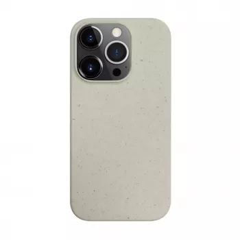 iLike Apple iPhone 14 Pro silikónovo-plastové puzdro Eco Print Design biele