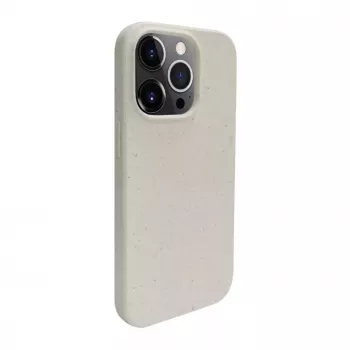 iLike Apple iPhone 14 Pro silikónovo-plastové puzdro Eco Print Design biele