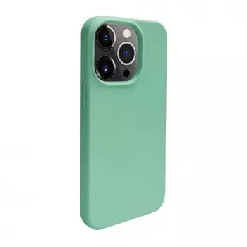 iLike Apple iPhone 14 Pro silikónovo-plastové puzdro Eco Print Design kvet zelené