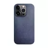 iLike Apple iPhone 14 Pro silikónovo-plastové puzdro Eco Print Design modré