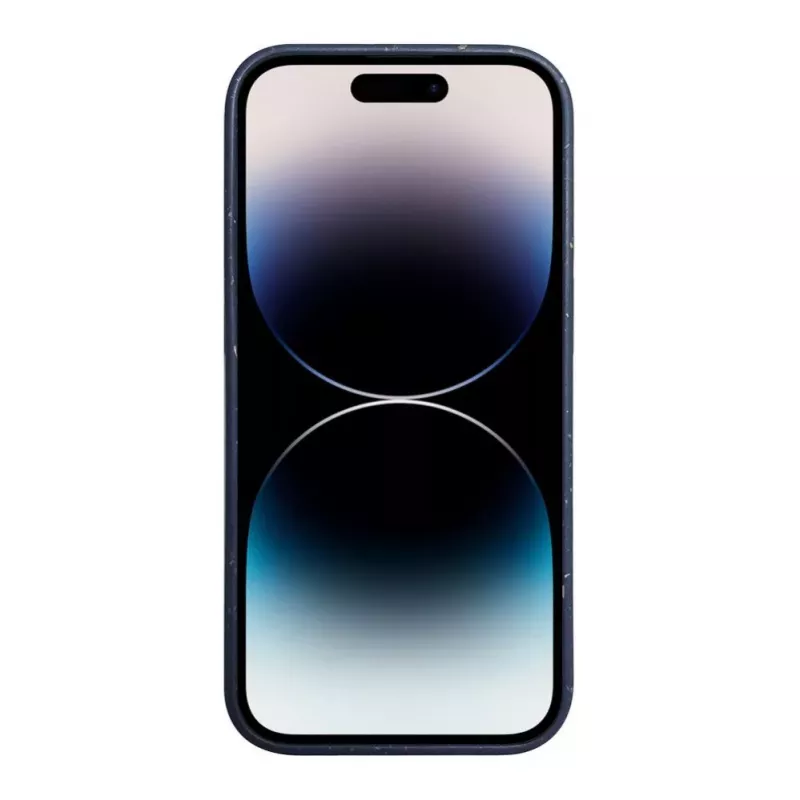 iLike Apple iPhone 14 Pro silikónovo-plastové puzdro Eco Print Design modré