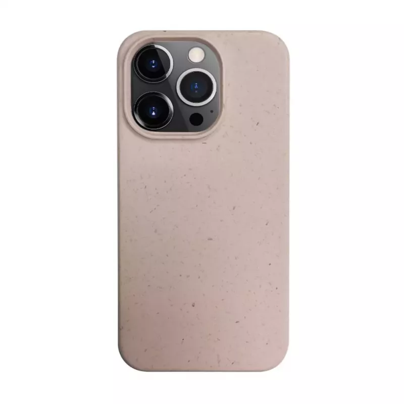 iLike Apple iPhone 14 Pro silikónovo-plastové puzdro Eco Print Design béžové