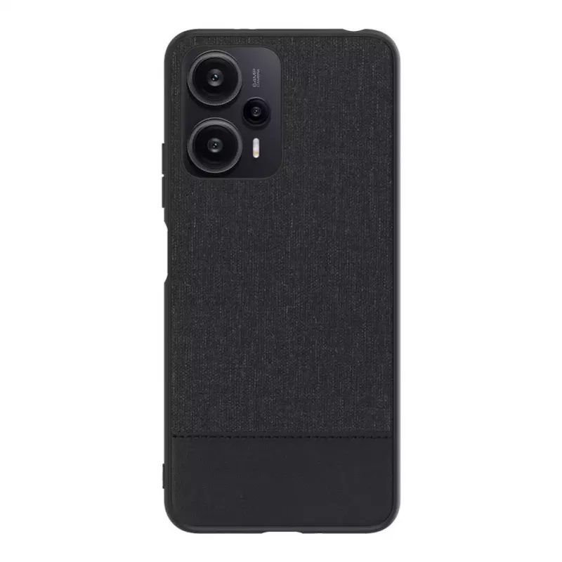 iLike Xiaomi Redmi Note 12 / Poco X5 zadný kryt z plastovej kože čierny