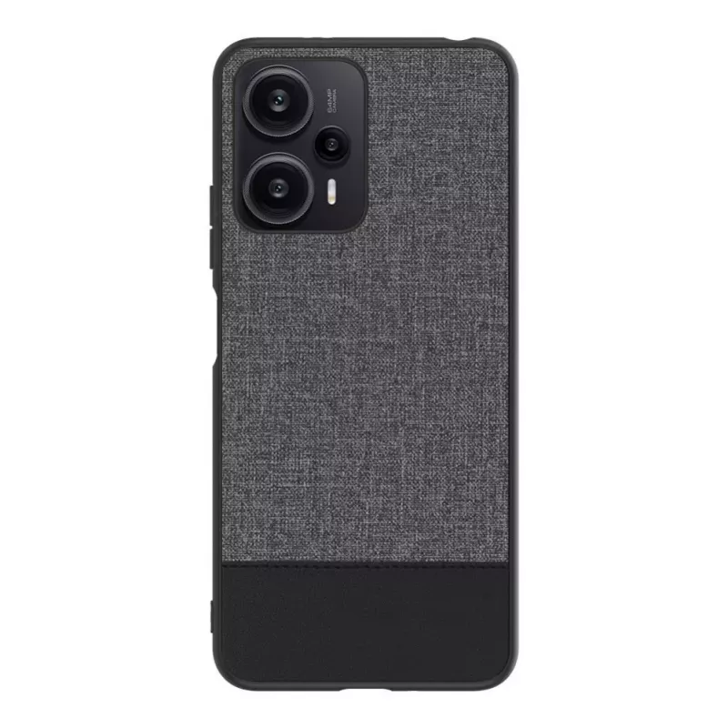 iLike Xiaomi Redmi Note 12 / Poco X5 zadný kryt z plastovej kože sivý