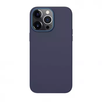 Evelatus puzdro z pravej kože pre Apple iPhone 13 Pro s MagSafe modré