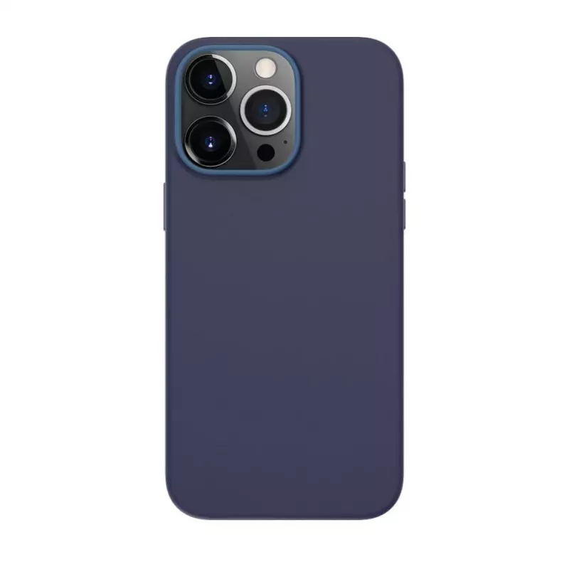 Evelatus puzdro z pravej kože pre Apple iPhone 13 Pro s MagSafe modré