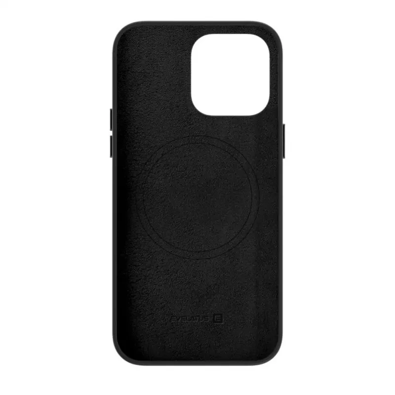 Evelatus puzdro z pravej kože pre Apple iPhone 13 Pro Max s MagSafe čierne
