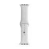 Evelatus silikónový remienok Loop na hodinky Apple Watch 38/40/41 mm (110 mm S/M) biely