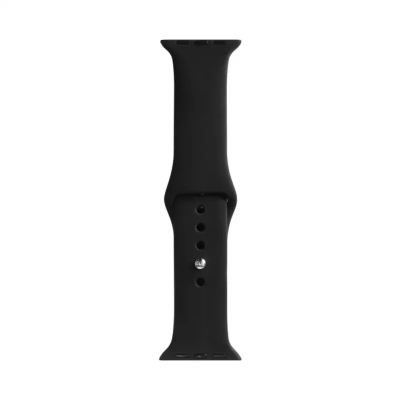 Evelatus silikónový remienok Loop na hodinky Apple Watch 42/44/45 mm (S/M 110 mm) čierny