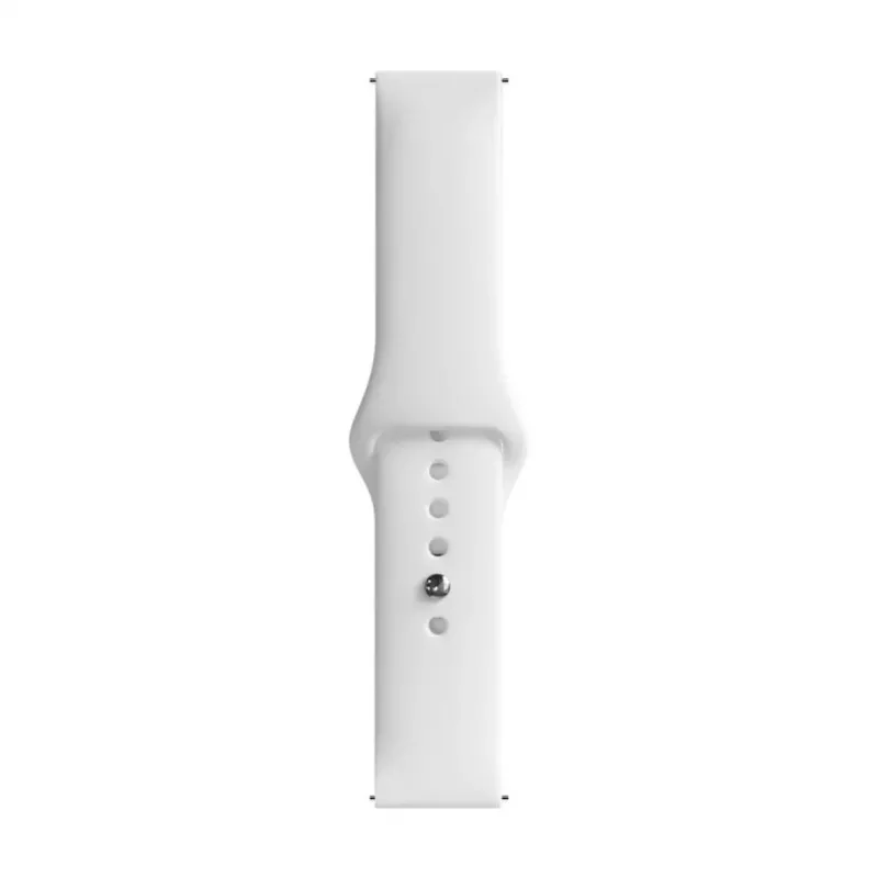 Evelatus 22 mm silikónový remienok Loop na hodinky (S/M 110 mm) biely