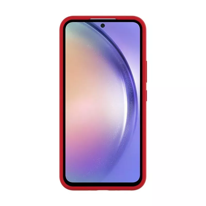 Evelatus Samsung Galaxy A54 prémiové silikónové puzdro Soft Touch červené