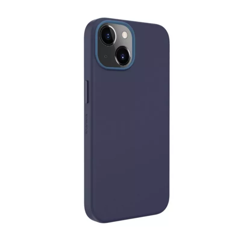 Evelatus Apple iPhone 13 prémiové silikónové puzdro MagSafe Soft Touch modré