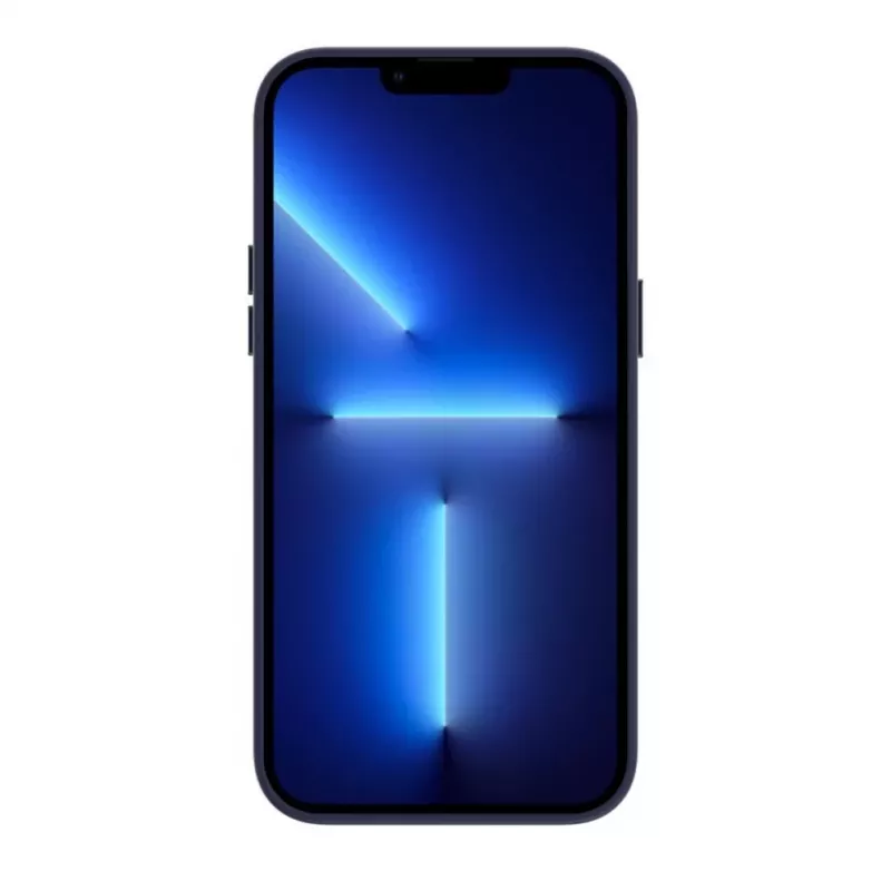 Evelatus Apple iPhone 13 prémiové silikónové puzdro MagSafe Soft Touch modré
