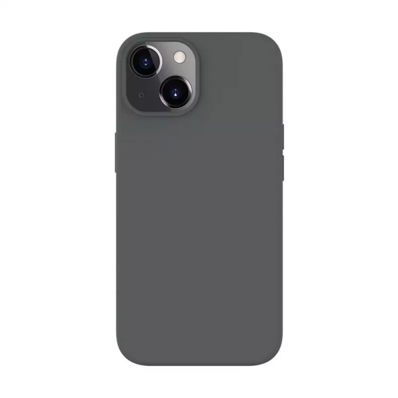 Evelatus Apple iPhone 13 prémiové silikónové puzdro MagSafe Soft Touch strieborné