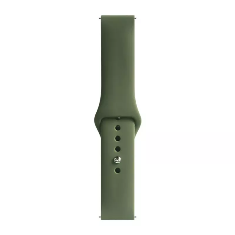 Evelatus 20 mm silikónový remienok Loop na hodinky (S/M 110 mm) olivový