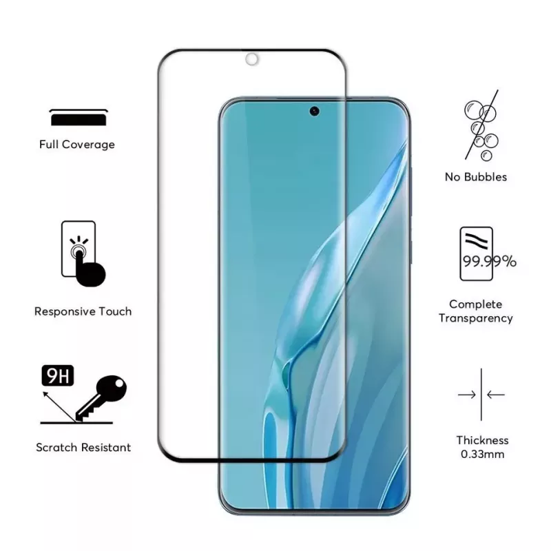 Evelatus Huawei P60 2.5D Full Cover Japan Glue Glass Anti-Static ochranné sklo