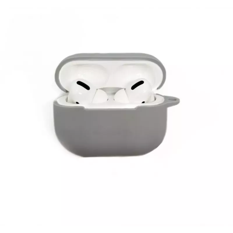Evelatus Apple AirPods Pro 2 silikónové puzdro strieborná
