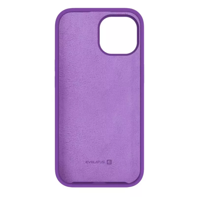 Evelatus Apple iPhone 15 Premium Soft Touch silikónové puzdro tmavofialové