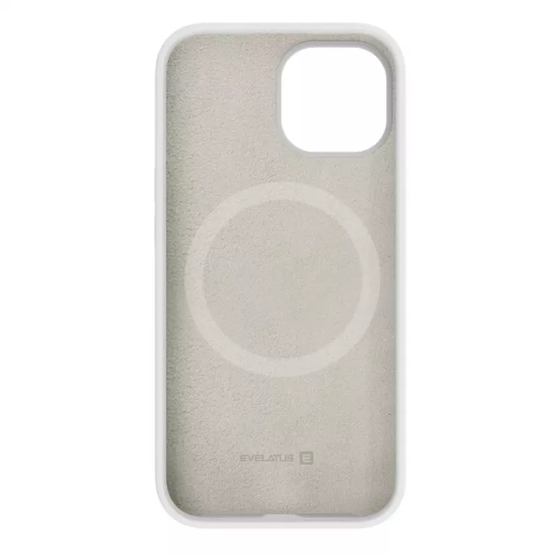 Evelatus Apple iPhone 15 Premium Magsafe Soft Touch silikónové puzdro biele
