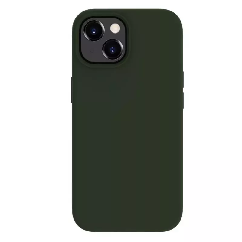 Evelatus Apple iPhone 15 Premium Magsafe Soft Touch silikónové puzdro tmavoolivové