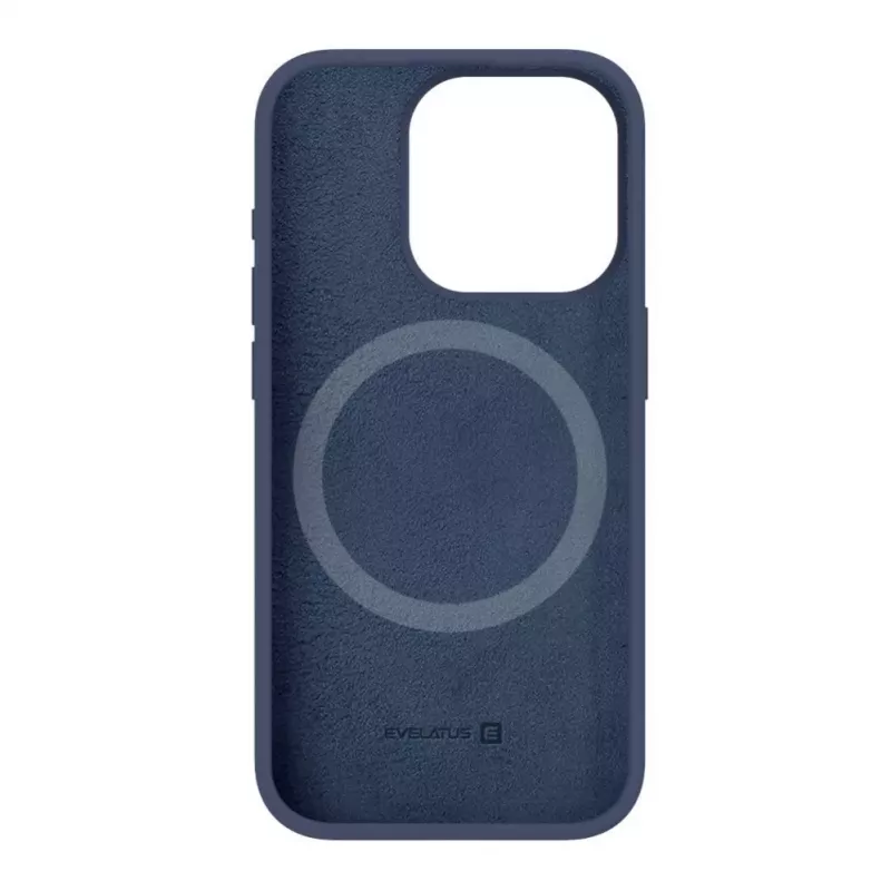 Evelatus Apple iPhone 15 Pro Premium MagSafe Soft Touch silikónové puzdro Midnight Blue