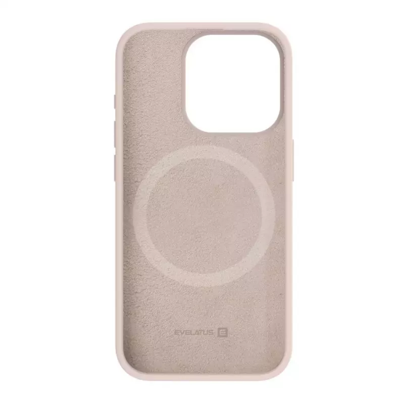 Evelatus Apple iPhone 15 Pro Premium MagSafe Soft Touch silikónové puzdro Pink Sand