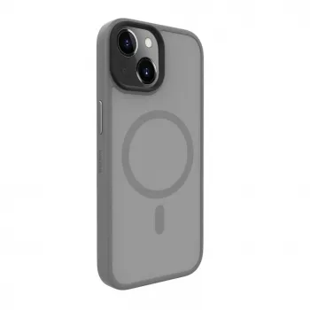 Evelatus Apple iPhone 15 hybridné puzdro s MagSafe PC+TPU strieborná