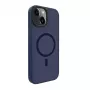 Evelatus Apple iPhone 15 Plus hybridné puzdro s MagSafe PC+TPU tmavomodrá
