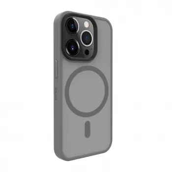 Evelatus Apple iPhone 15 Pro hybridné puzdro s MagSafe PC+TPU strieborná