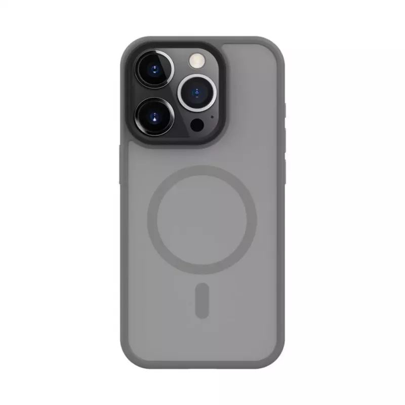 Evelatus Apple iPhone 15 Pro Max hybridné puzdro s MagSafe PC+TPU strieborná