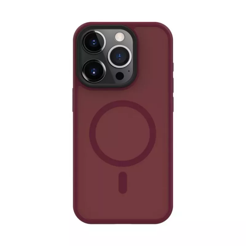 Evelatus Apple iPhone 15 Pro Max hybridné puzdro s MagSafe PC+TPU Plum