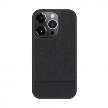 Evelatus Apple iPhone 15 Pro plastové kožené MagSafe zadné puzdro čierna